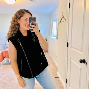 NWT Banana Republic Faux Suede Vest Jacket XXL